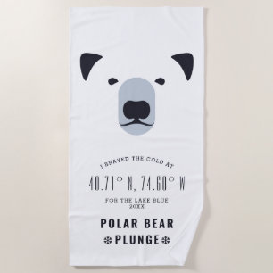 Toalla De Playa Desplome del oso polar