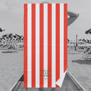 Toalla De Playa Destino de la banda roja Dolce Far Niente Italia