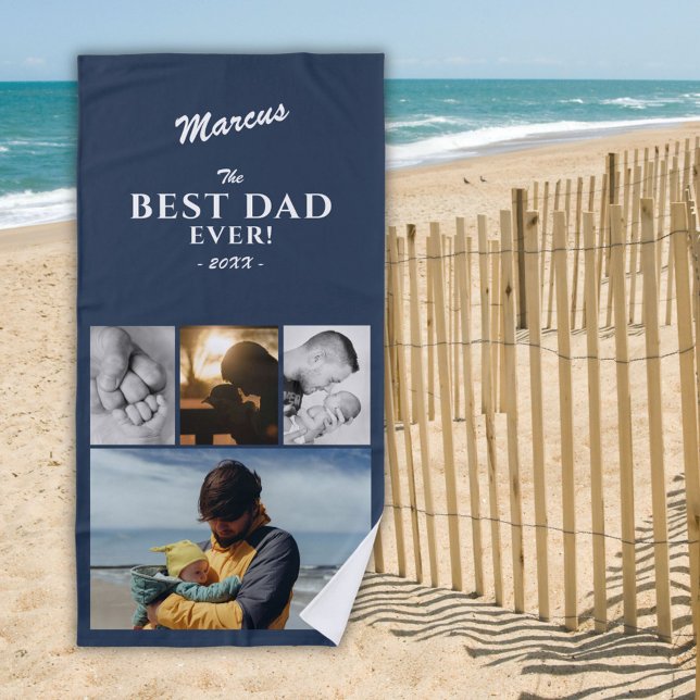 Toalla De Playa Día del mejor padre moderno Keepsake 4 foto (Subido por el creador)