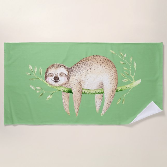 Toalla De Playa Día perezoso (Anverso)