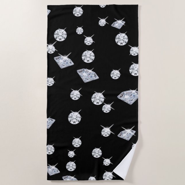 Toalla De Playa Diamantes espumosos (Anverso)