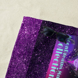 Toalla De Playa Diamond & Carousel Dreams MoonDreams Música Purple