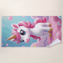 Dibujo animado de unicornio rosa lindo – Arte de f
