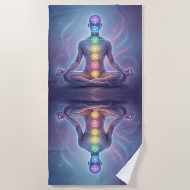 Toalla De Playa Die 7 Chakren´2 (Anverso)
