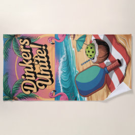 Toalla De Playa Dinkers de bolas de póleo unen pádel de flamenco