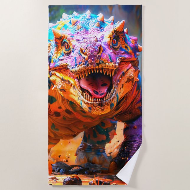 Toalla De Playa Dinosaurio (Anverso)