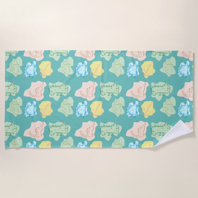 TOALLA DE PLAYA DINOSAURIO (Anverso)