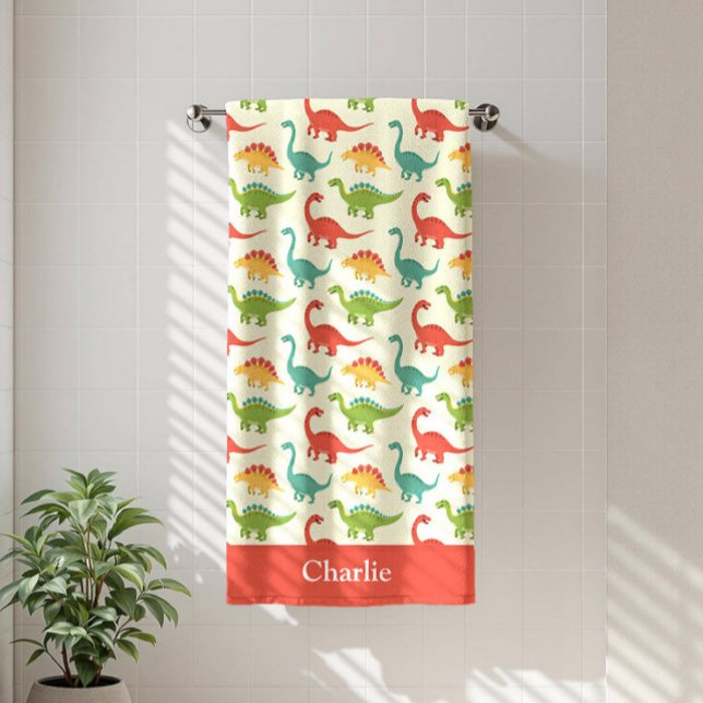Toalla De Playa Dinosaurios Rojos Niños (Subido por el creador)