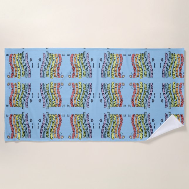 Toalla De Playa Dios amó al mundo (Anverso)