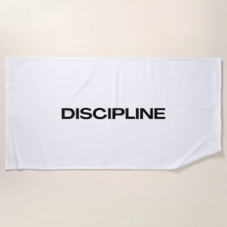 Toalla De Playa Disciplina – Cita Motivacional Mínima
