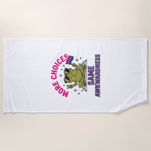 Toalla De Playa Diseño de camiseta de orgullo de rana bi divertida
