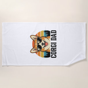 Toalla De Playa Diseño de camiseta para amantes de perros con grab