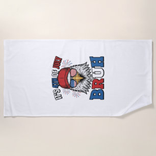 Toalla De Playa Diseño de camiseta patriótica Funny 4th of July Ea