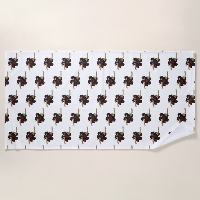 Toalla De Playa Diseño de dados de moda (Anverso)