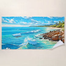 Diseño de escena de rock costero