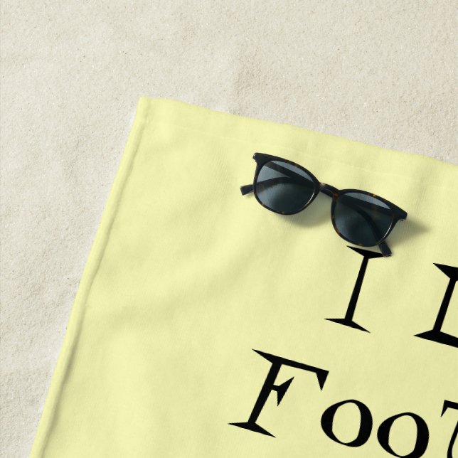 Toalla De Playa Diseño de fútbol personalizado (In situ)