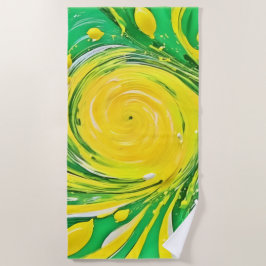 Toalla De Playa Diseño de Lemon Tornado