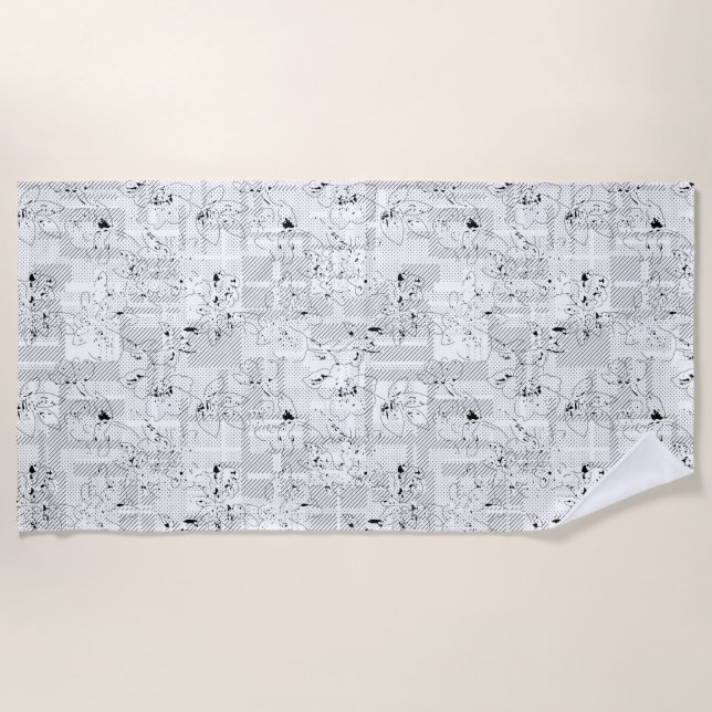 Toalla De Playa Diseño de lenguaje Ciento uno (Anverso)