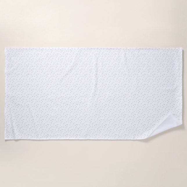 Toalla De Playa diseño de lenguaje Seis (Anverso)