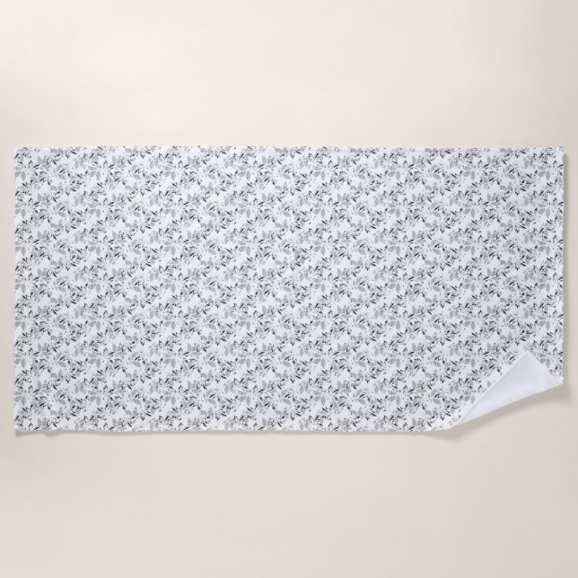 Toalla De Playa diseño de lenguaje Veinte (Anverso)