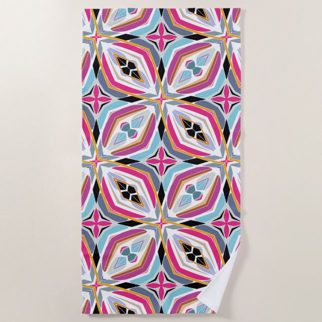 Toalla De Playa Diseño de patrón único (Anverso)