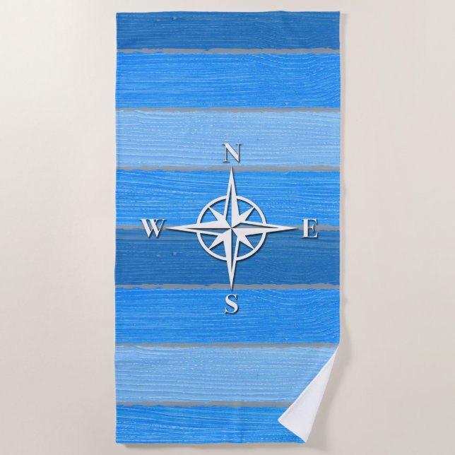 Toalla De Playa Diseño de temática náutica (Anverso)