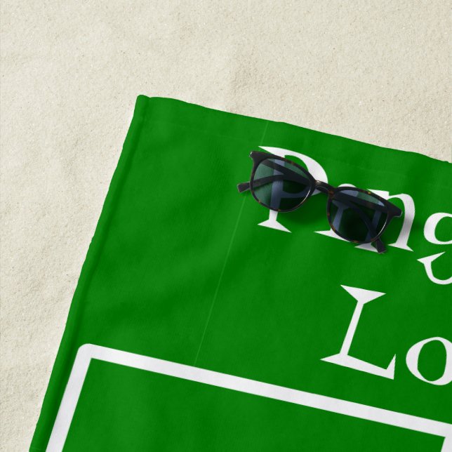 Toalla De Playa Diseño de tenis de mesa personalizado (In situ)