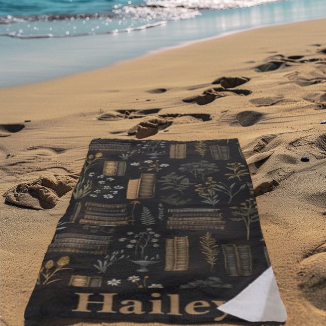 Toalla De Playa Diseño elegante de libros - Academia oscura - Libr (Subido por el creador)