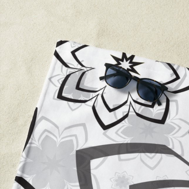 Toalla De Playa Diseño floral 11 (In situ)