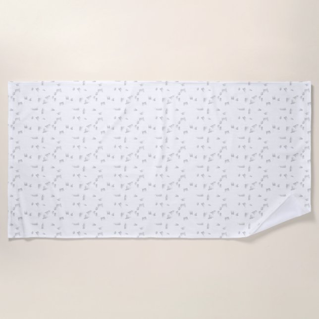 Toalla De Playa diseño horizontal dieciséis (Anverso)