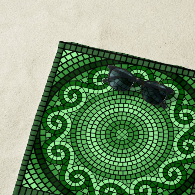 Toalla De Playa Diseño Mosaico (In situ)