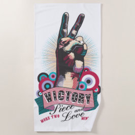 Toalla de playa – Diseño Pop-Art Victoria Paz y Am