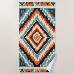 Toalla De Playa Diseño tribal Zigzag Lines Pattern Rec Clipart