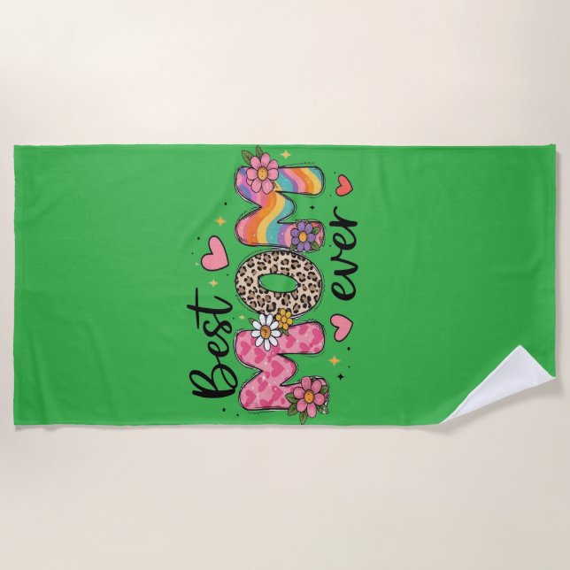 Toalla de Playa — Diseño Tropical Verano 2026 (Anverso)
