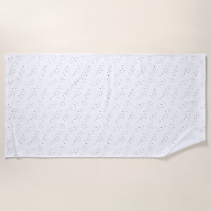 Toalla De Playa Diseño vertical ocho