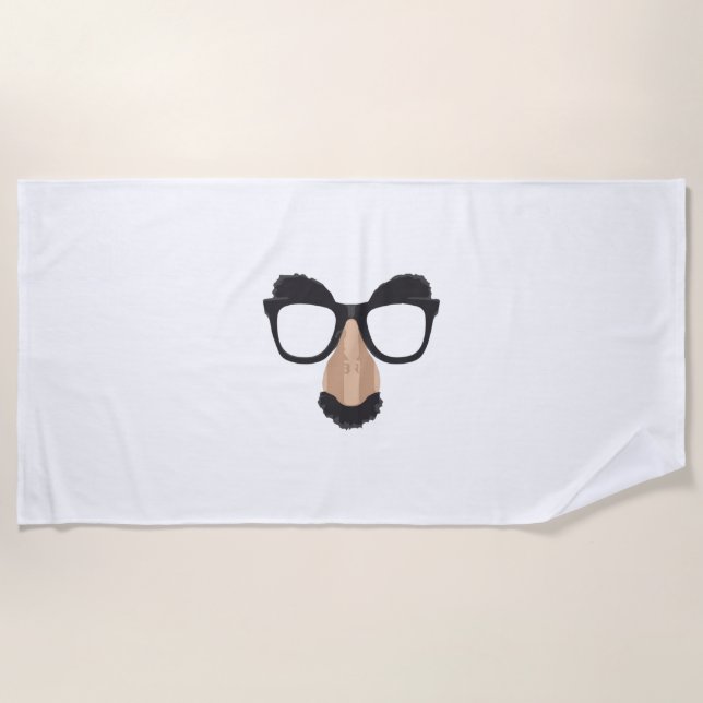 Toalla De Playa Disfraz gracioso (Anverso)