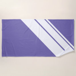 Toalla De Playa Diversión atlética Purple Diagonal franjas de Carr