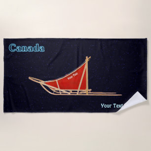 Toalla De Playa Dog Sled - Canadá