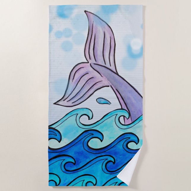 Toalla De Playa Dolphin Tail (Anverso)