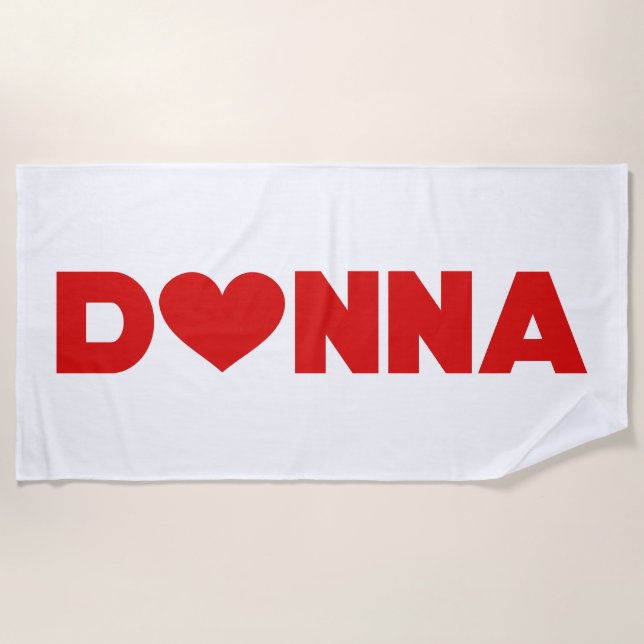 Toalla De Playa Donna Love (Anverso)