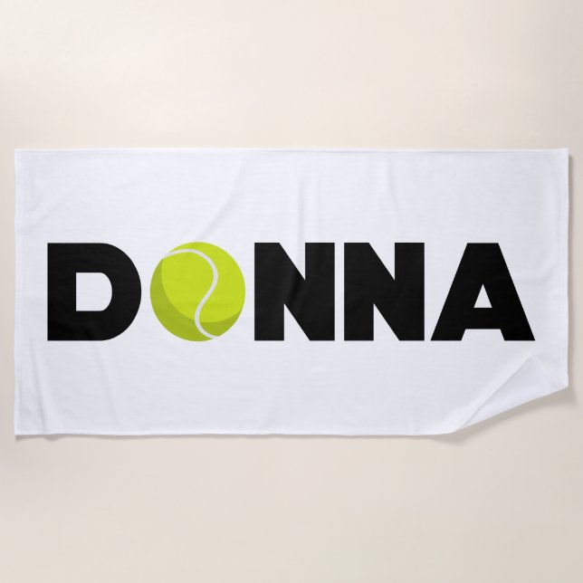 Toalla De Playa Donna Tennis (Anverso)