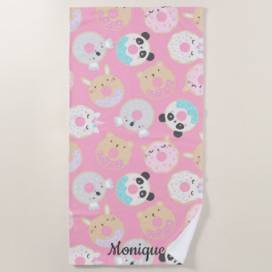 Toalla De Playa donuts de animal monocasco gentil