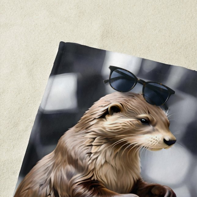 Toalla De Playa Dos Otras Jugando Ajedrez, (In situ)