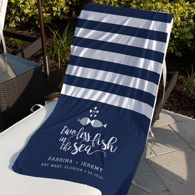 Toalla De Playa Dos si por mar Boda personalizado (Subido por el creador)