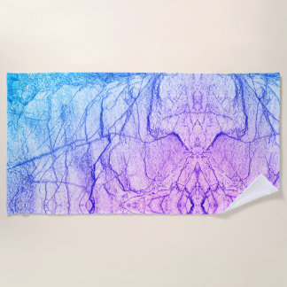 Toalla De Playa Dos Tone Purple Marble Look