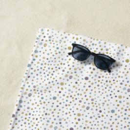 Toalla De Playa Dots de acuarela Janet Confetti