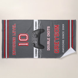 Toalla De Playa Double digits! Perfect Ten Year old Birthday 