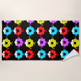 Toalla De Playa Doughnut del Día Nacional del Donante