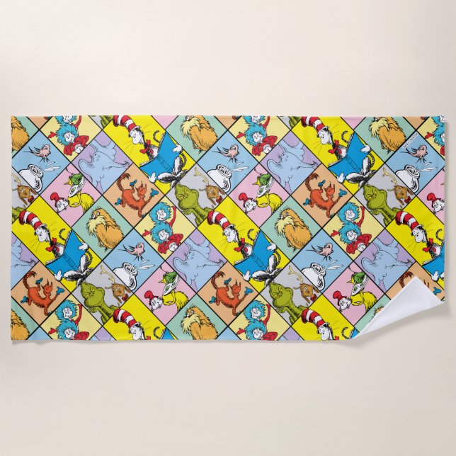 Toalla De Playa Dr. Seuss | Gráfico de historias (Anverso)