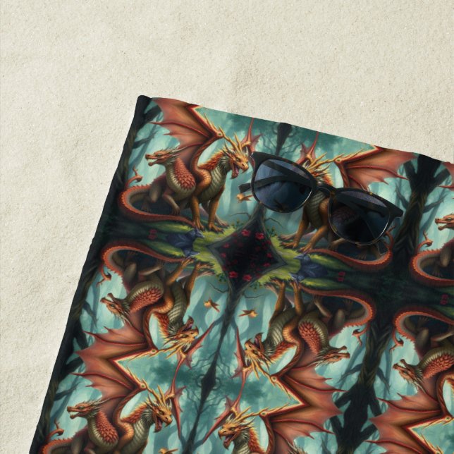 Toalla De Playa 🔥 Drachenwelt – Das Reich der Lüfte und Flammen (In situ)